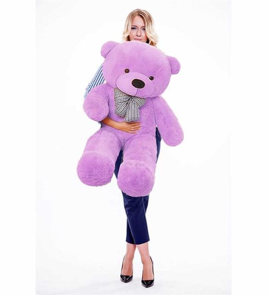 103 Cm Papyonlu Büyük Ayıcık (%100 Yerli) Lila