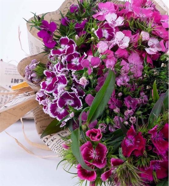 Aida Serisi Rengarenk Mevsim Çiçekleri Buketi - hover