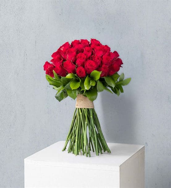 Ateş Böceği Premium 50 Kırmızı Gül Buketi - 4