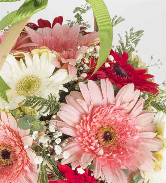 Baharın Renkleri Gerbera Çiçek Sepeti - 3