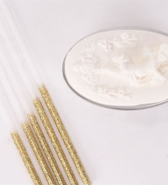 Bir Dilek Tut Gold Simli Dilek Mumu - hover