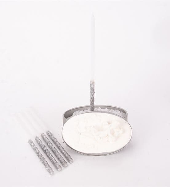 Bir Dilek Tut Silver Simli Dilek Mumu