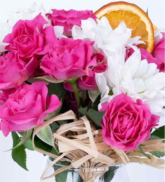 Carignan Serisi Çardak Gül Papatya Aşkı Aranjmanı - 3