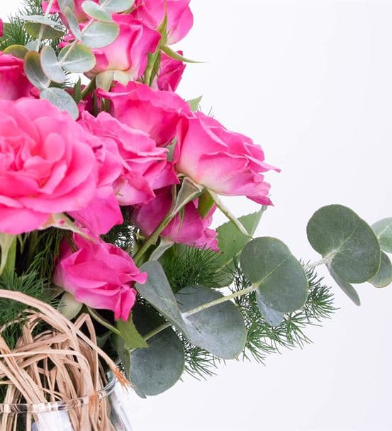 Carignan Serisi Pembe Çardak Gül Tasarım Aranjmanı - 4