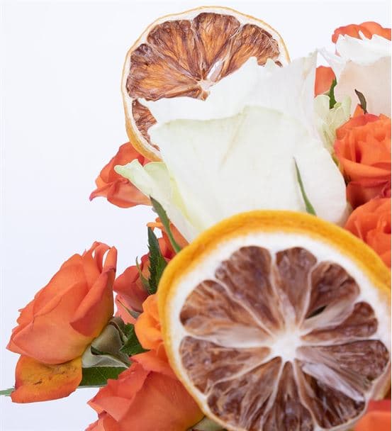 Carignan Serisi Renk Güzeli Turuncu Beyaz Güller - 3