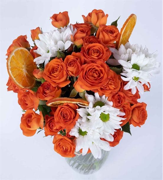 Carignan Serisi Turuncu Sevgi Papatya Aranjmanı - 4
