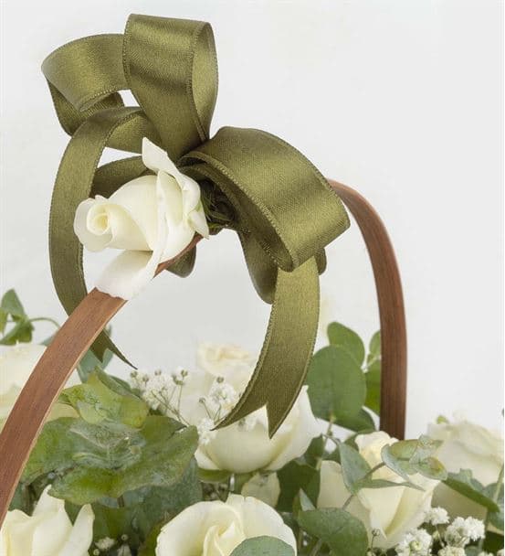 Çiçek Sepeti 41 Beyaz Gül Aranjmanı - 3