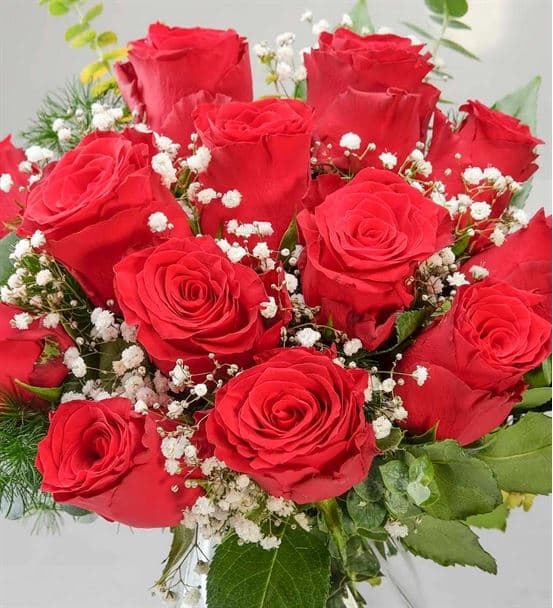 Eşsiz Aşk 13 Kırmızı Gül Aranjmanı - hover