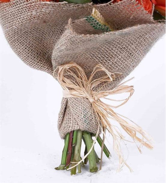 Greta Serisi Fresh Papatyalı Turuncu Gül Buketi - 4