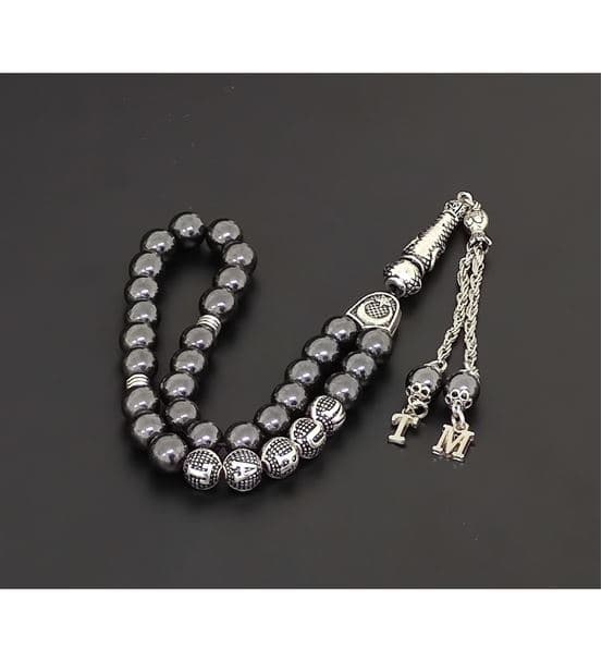 İsimli - Kişiye Özel - İsme Özel Hematit Tesbih - 3