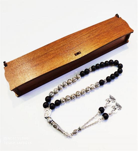 İsimli - Kişiye özel - Mat Oniks Doğaltaş Tesbih - hover