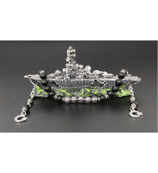 İsimli - Kişiye Özel - Zaza Mat Oniks Tesbih