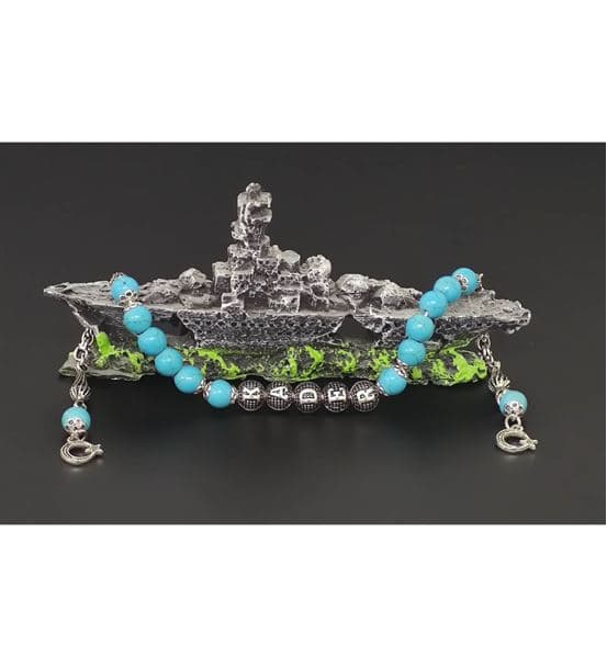 İsimli - Kişiye Özel - Zaza Turkuaz Firuze Tesbih - hover