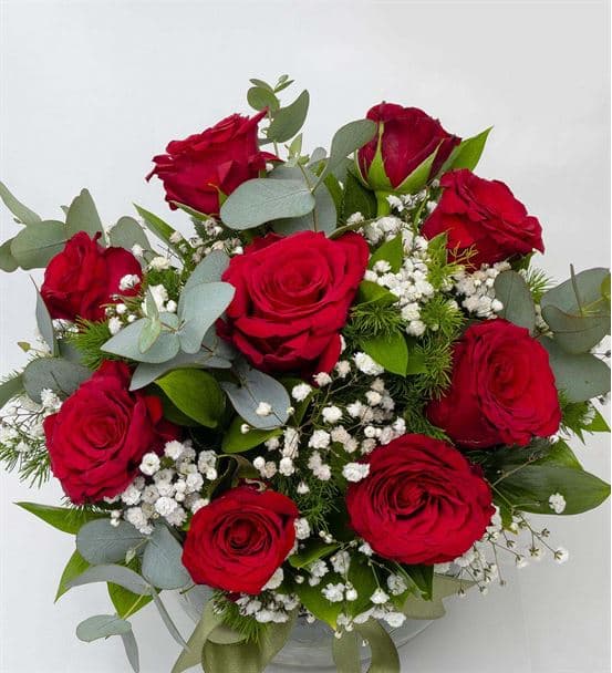 Love Beads Cam Fanus 9 Kırmızı Gül - hover