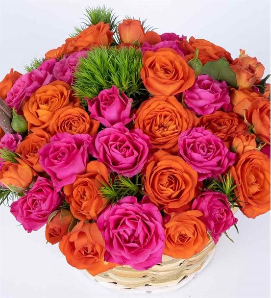 Martha Serisi Lovely Rengarenk Güller Çiçek Sepeti - 4