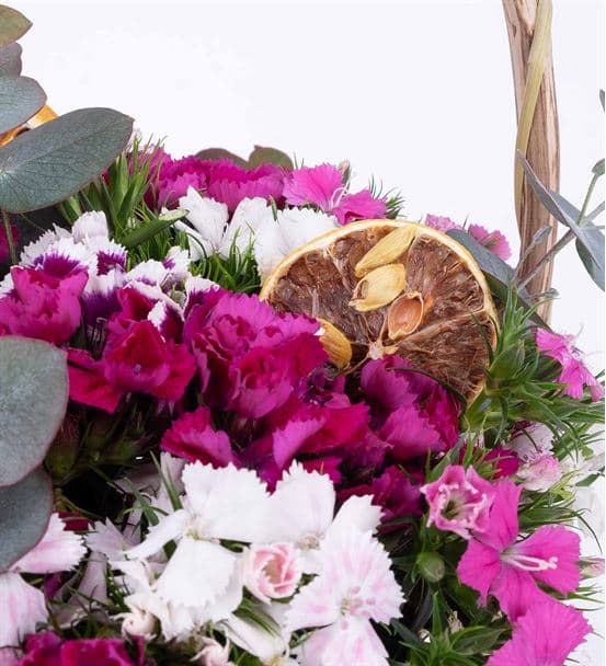 Martha Serisi Rengarenk Hüsnü Yusuf Çiçek Sepeti - 3