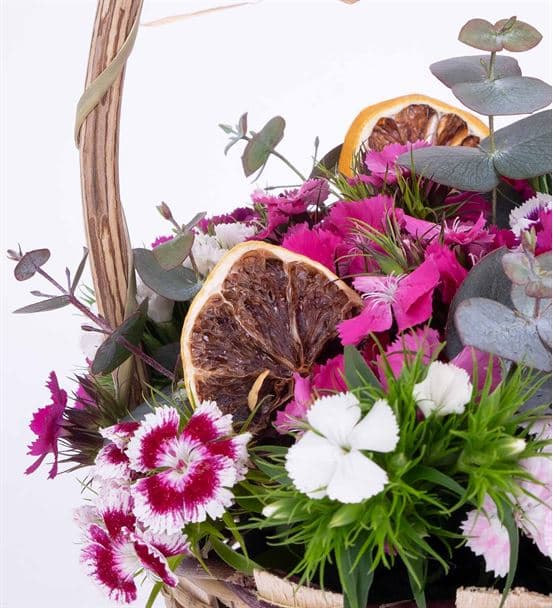 Martha Serisi Rengarenk Hüsnü Yusuf Çiçek Sepeti - 4