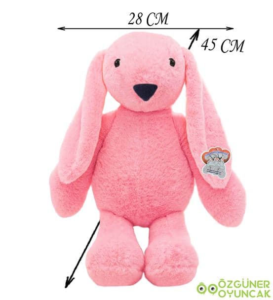 Özgüner Uyku Arkadaşım Tavşan 45 cm Peluş Tavşan - hover
