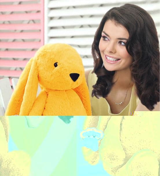 Özgüner Uyku Arkadaşım Tavşan 45 cm Peluş Tavşan