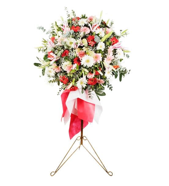 Pembe Duygular Renkli Ferforje Aranjmanı