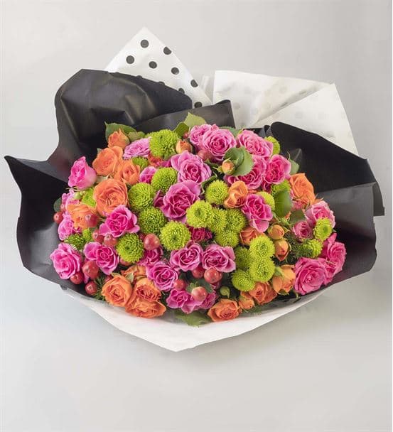 Rengarenk Çardak Gül Demeti - hover