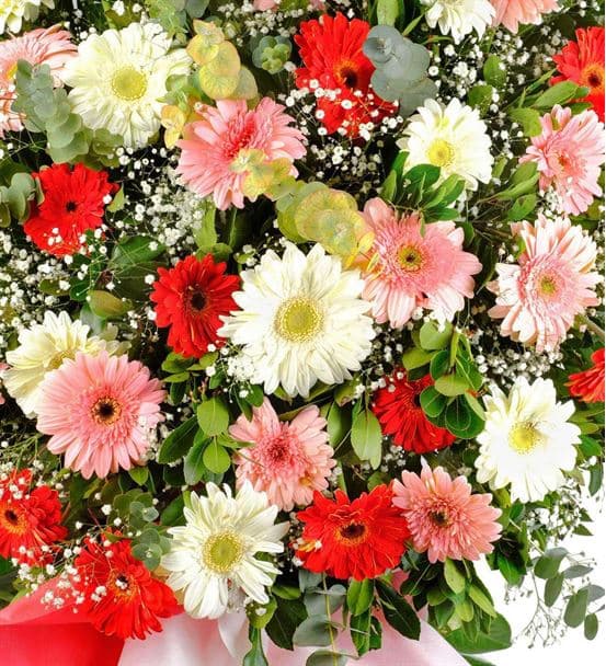 Renkli Gerbera Ferforje Aranjmanı - hover