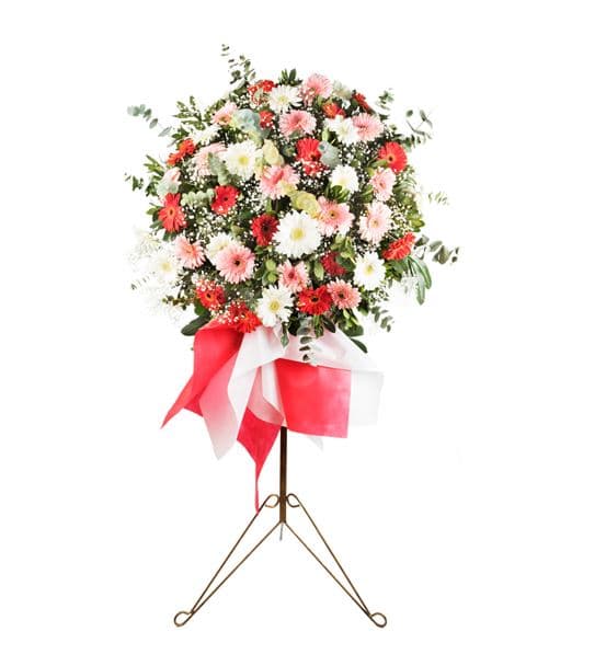 Renkli Gerbera Ferforje Aranjmanı