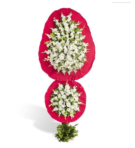 Saf Duygular Çift Katlı Kutlama Çelengi