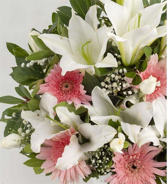 Seramik Vazoda Hoş Geldin Kız Bebek Aranjmanı - hover