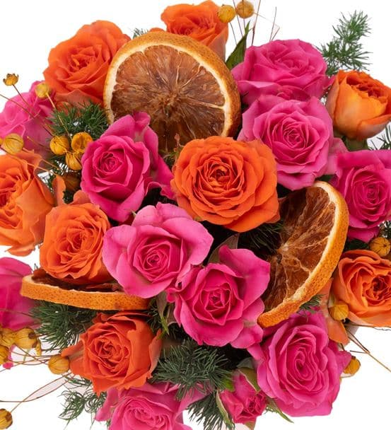 Subtle Freshness Renkli Gül Aranjmanı - hover