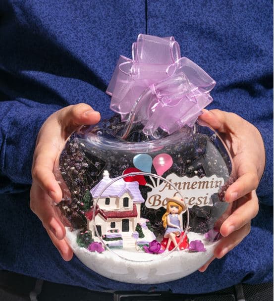 Teraryum Annemin Bahçesi Şirin Evim -Mor - 4