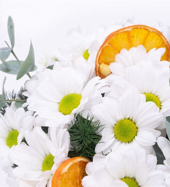 Vivien Serisi Beyaz Papatya Tasarım Aranjmanı - 3