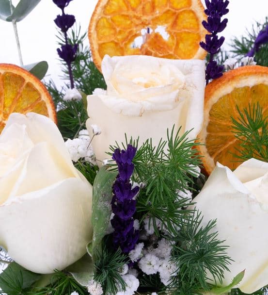 White Fantasy Gül Tasarım Aranjmanı - 4