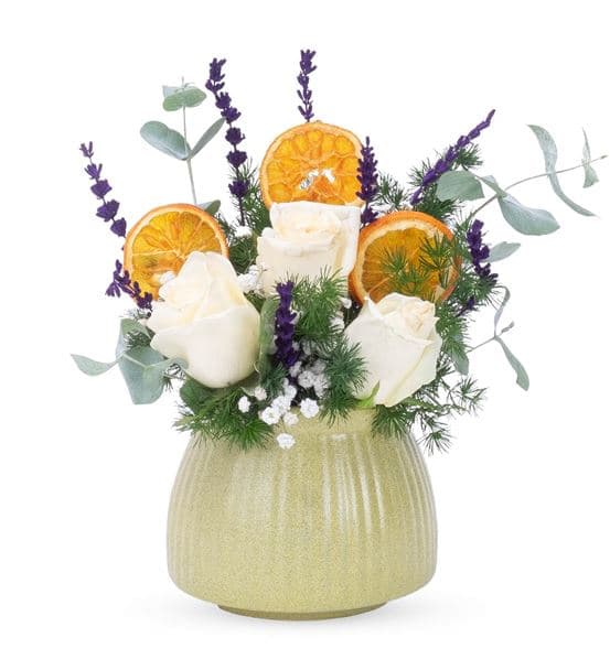 White Fantasy Gül Tasarım Aranjmanı